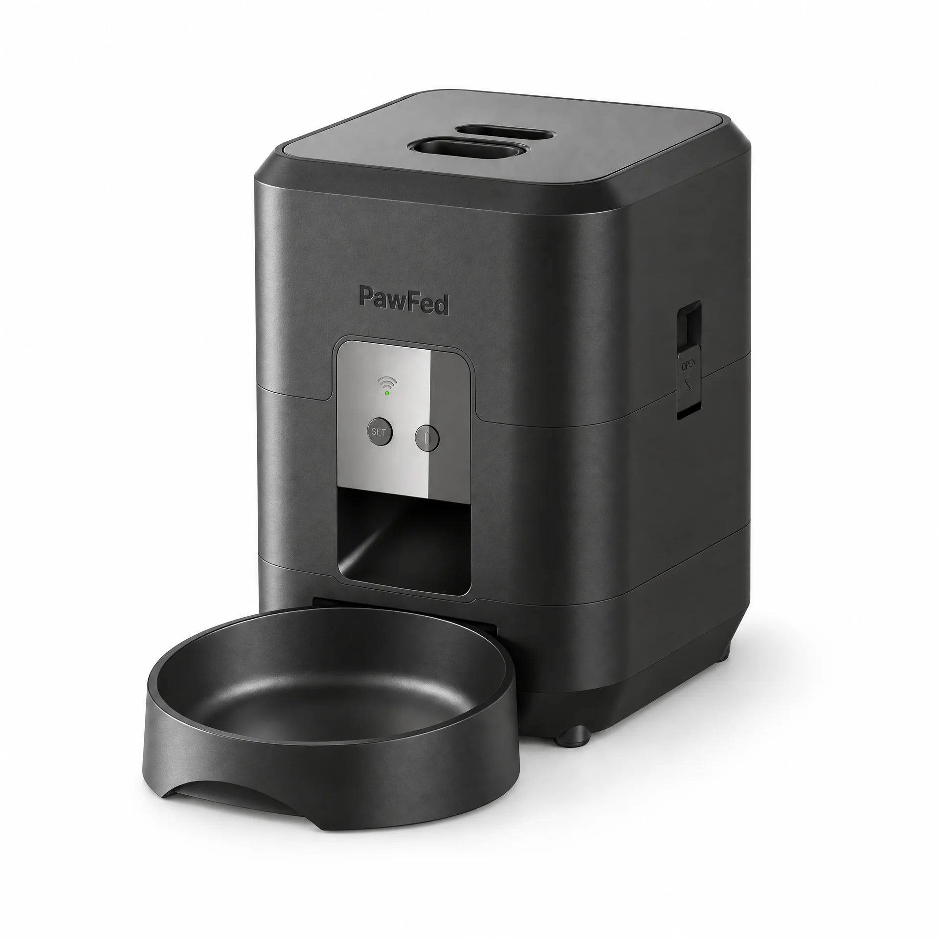 PawFed automatic feeder in a warm home